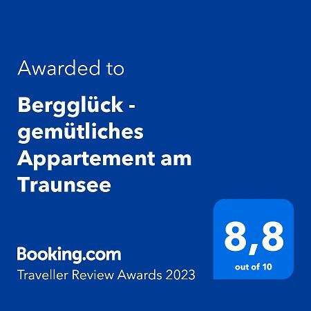 Bergglueck - Gemuetliches Appartement Am Traunsee Altmuenster Bagian luar foto